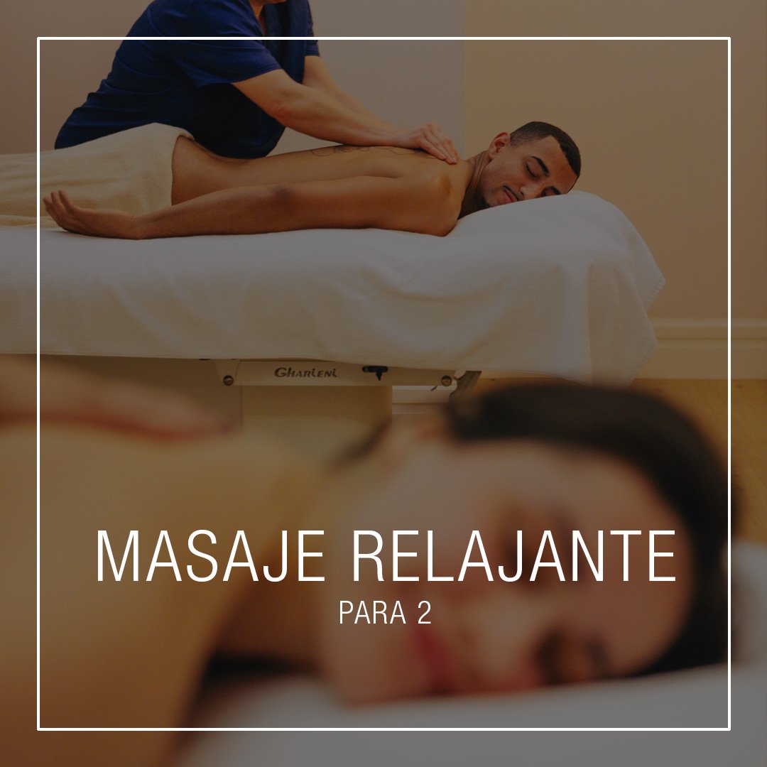 Relaxing massage gift card for 2 people