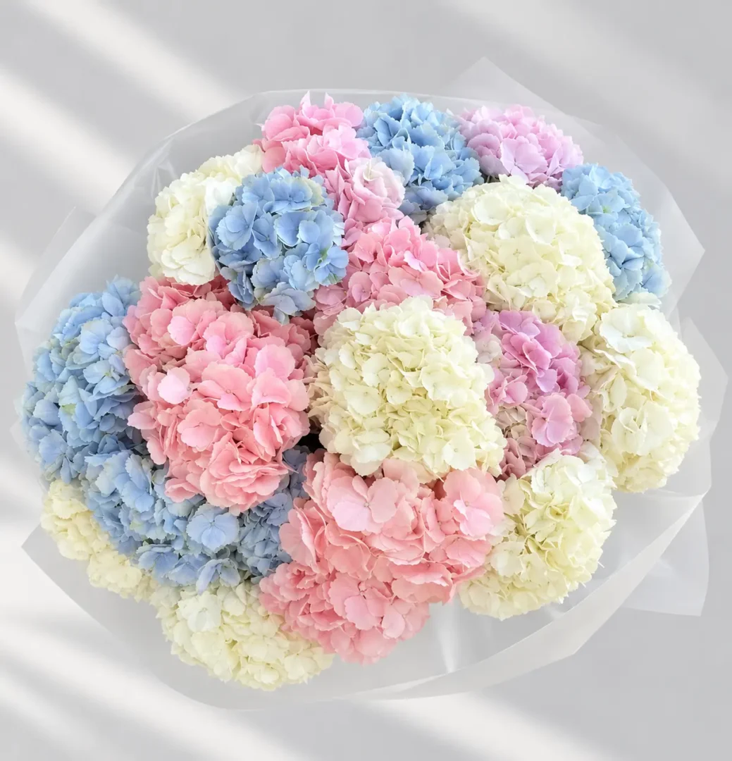 Mix hydrangea bouquet