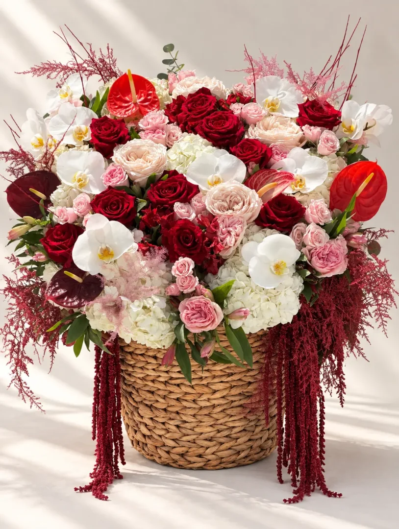 Red elegance basket